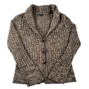 Effeci Women's Toggle Cardigan - Brown - Large